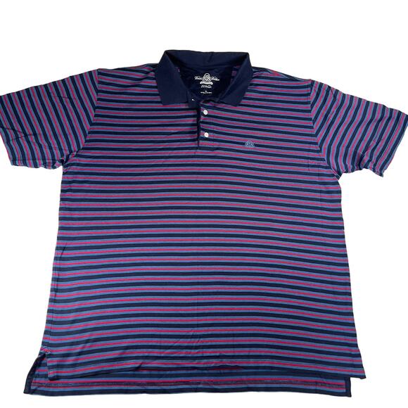 Brooks Brothers Country Club Polo Shirt XL Performance Golf Resort Multi Stripe - Picture 1 of 13